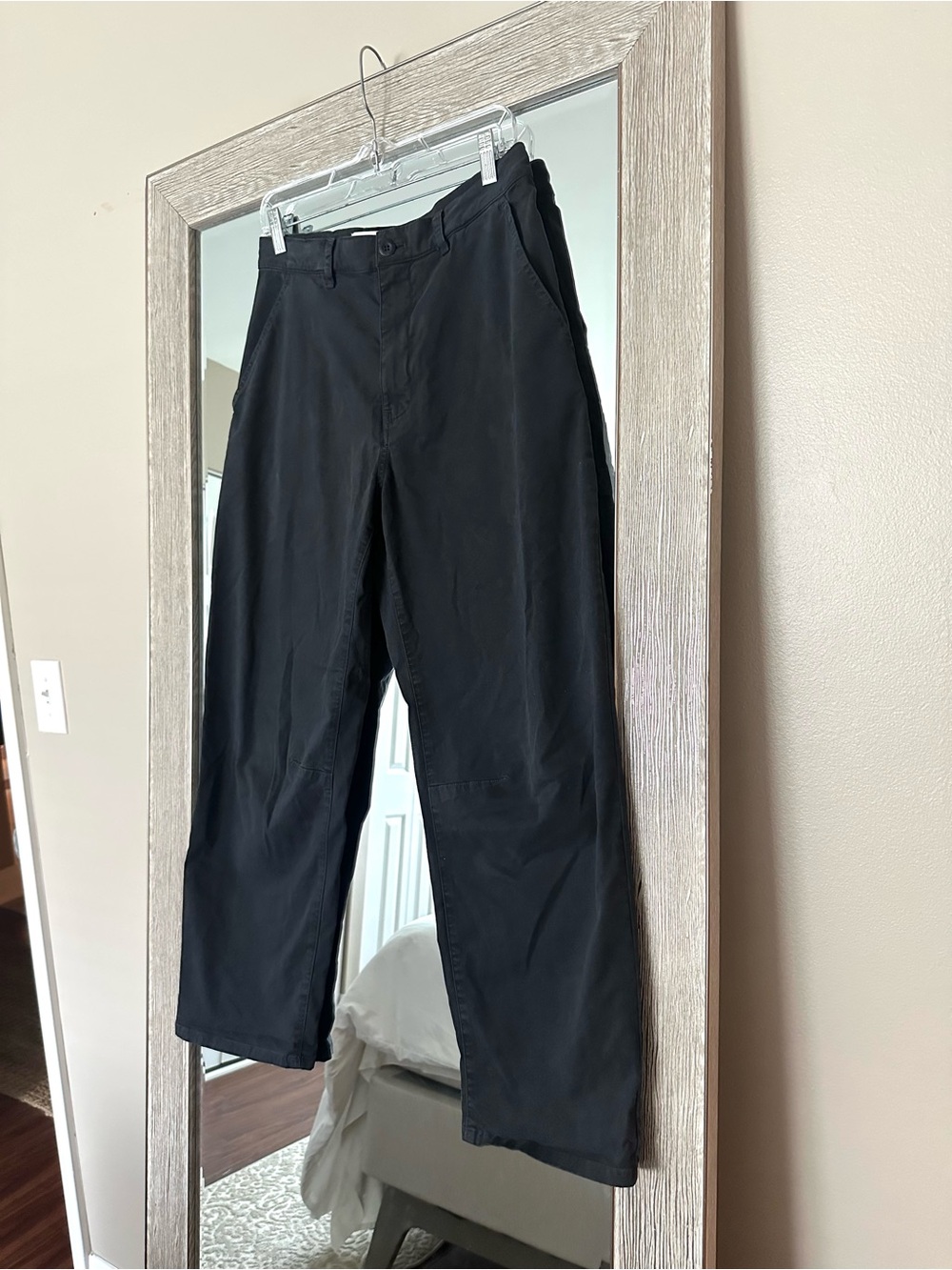 Nili Lotan Women’s Cotton Black Charcoal Utility High Rise Pants Size 30